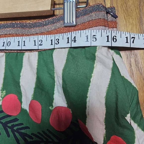 Oliphant XL Boho Maxi Skirt Multicolor Hand Block Print India Cotton - Picture 8 of 11